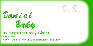 daniel baky business card
